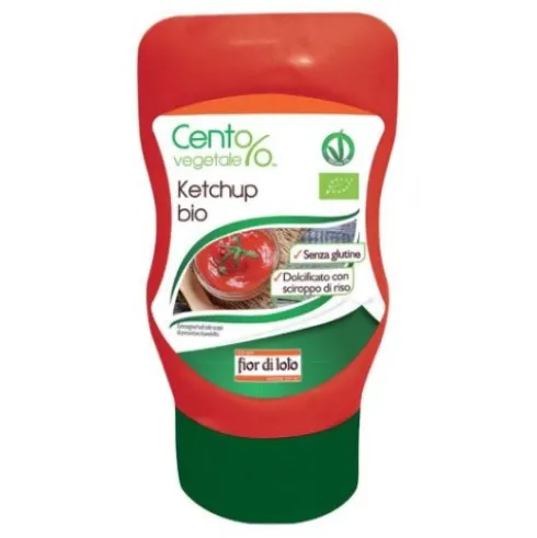 Biotobio Ketchup Bio Squeeze 290g Senza Glutine e Vegan