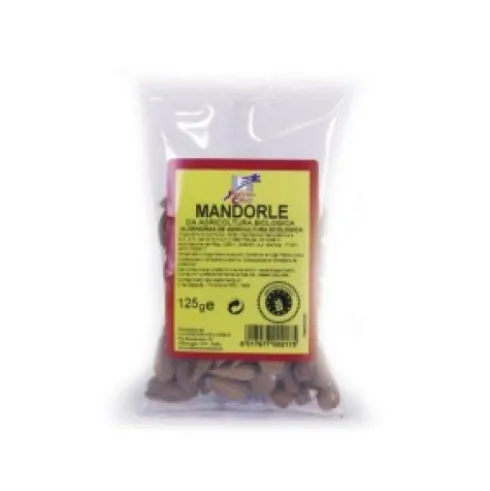 Biotobio Mandorle Bio: Spuntino Naturale Ricco di Minerali, 125 g