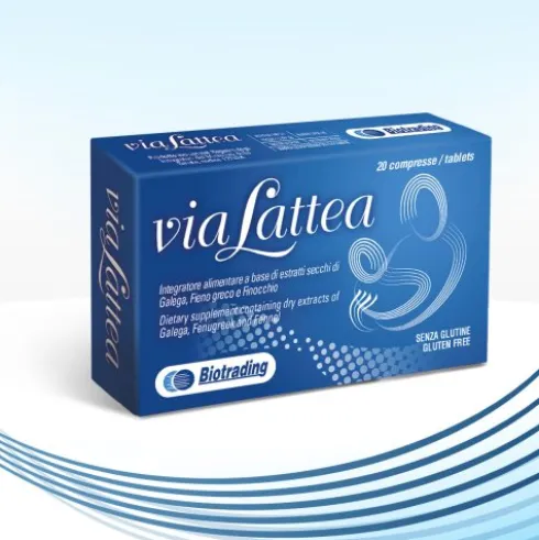 Biotrading Via Lattea Integratore Alimentare per Allattamento - 20 Compresse