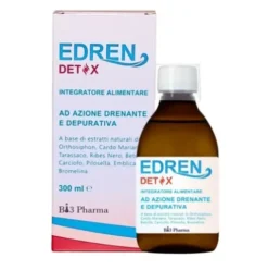 Bi3 Pharma Edren Detox Integratore Alimentare per Drenaggio e Depurazione, 300ml