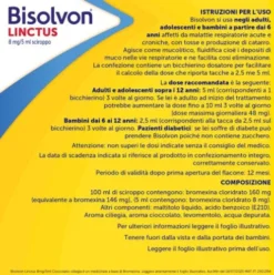 Bisolvon Linctus Sciroppo - Mucolitico per Catarro e Tosse Grassa - Gusto Cioccolato e Ciliegia - 200 ml