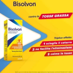 Bisolvon Soluzione Orale Gocce - Mucolitico Contro Catarro e Tosse Grassa - 40 ml