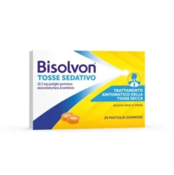 Bisolvon Tosse Sedativo - Calmante Per Tosse Secca Notturna - 20 Pastiglie Gommose