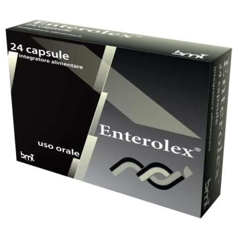 Bmt Pharma Enterolex Integratore Probiotici Vitamine B per Flora Intestinale 24 Capsule