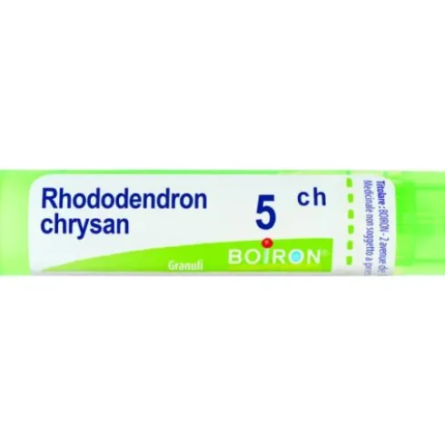 Boiron Rhododendron Chrysan Granuli 5CH Omeopatico in Tubo da 4g