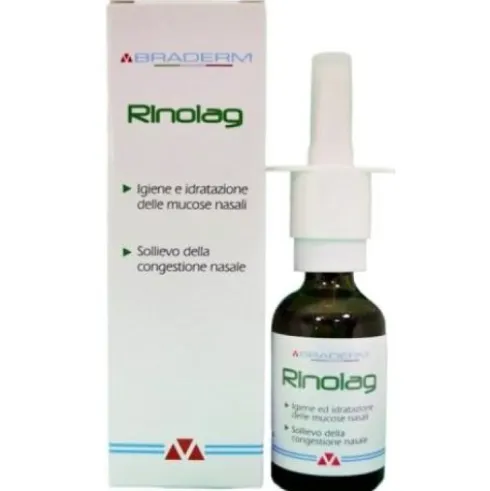 Braderm Rinoiag Soluzione Isotonica Nasale con Acido Ialuronico per Idratazione 30ml