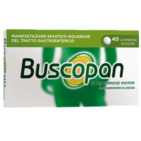Buscopan - Per mal di pancia e dolori addominali - 40 compresse rivestite 10 mg