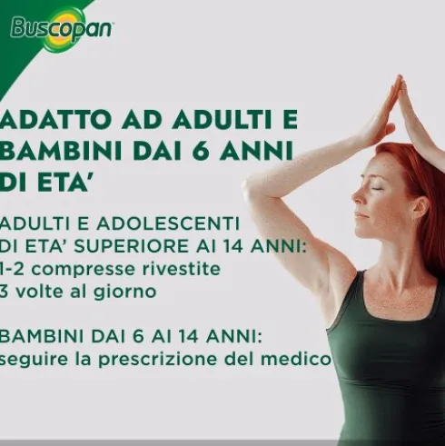 Buscopan - Per mal di pancia e dolori addominali - 40 compresse rivestite 10 mg