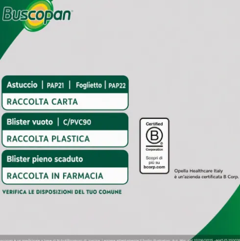 Buscopan - Per mal di pancia e dolori addominali - 40 compresse rivestite 10 mg