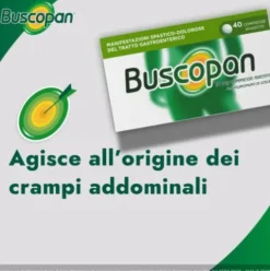 Buscopan - Per mal di pancia e dolori addominali - 40 compresse rivestite 10 mg