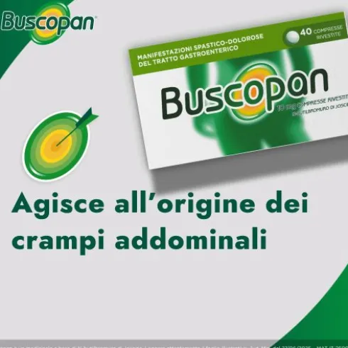 Buscopan - Per mal di pancia e dolori addominali - 40 compresse rivestite 10 mg