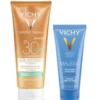 Capital Soleil Gel-Latte Solare SPF 30 Resistente all'acqua + Ideal Soleil Doposole - Kit protezione solare alta e latte doposole lenitivo