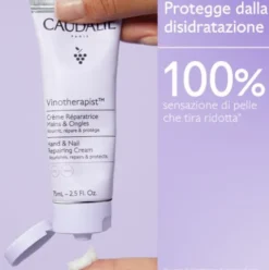 Caudalie Cofanetto di Natale 2023 Trio Crema Mani - Creme mani formato viaggio e in 3 profumazioni diverse