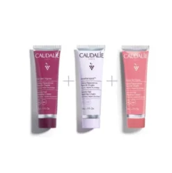 Caudalie Cofanetto di Natale 2023 Trio Crema Mani - Creme mani formato viaggio e in 3 profumazioni diverse