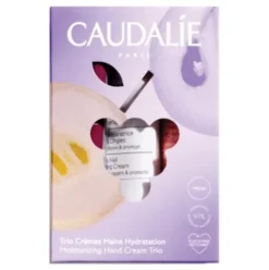 Caudalie Cofanetto di Natale 2023 Trio Crema Mani - Creme mani formato viaggio e in 3 profumazioni diverse