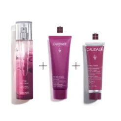 Caudalie Cofanetto di Natale 2023 The Des Vignes - Acqua profumata 50 ml + Gel doccia 50 ml + Crema mani e unghie 30 ml