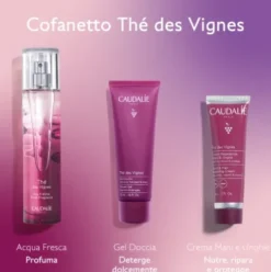 Caudalie Cofanetto di Natale 2023 The Des Vignes - Acqua profumata 50 ml + Gel doccia 50 ml + Crema mani e unghie 30 ml