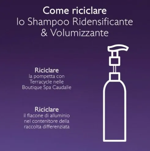 Caudalie Shampoo Ridensificante e Volumizzante - Shampoo per capelli sottili e tendenti alla caduta - 200 ml