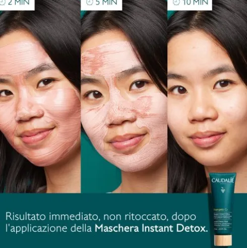Caudalie Vinergetic Maschera Instant Detox - Maschera viso idratante e detossinante - 75 ml