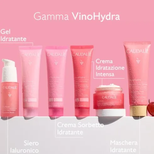 Caudalie Vinohydra Gel Idratante - Crema viso lenitiva per pelle mista e sensibile - 60 ml