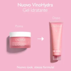Caudalie Vinohydra Gel Idratante - Crema viso lenitiva per pelle mista e sensibile - 60 ml