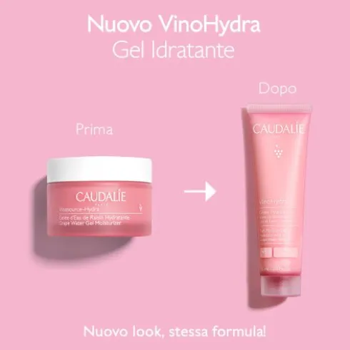 Caudalie Vinohydra Gel Idratante - Crema viso lenitiva per pelle mista e sensibile - 60 ml