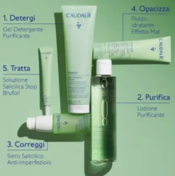 Caudalie Vinopure Fluido Idratante Effetto Mat - Adatto per pelle mista o con imperfezioni - 60 ml - Novità 2025
