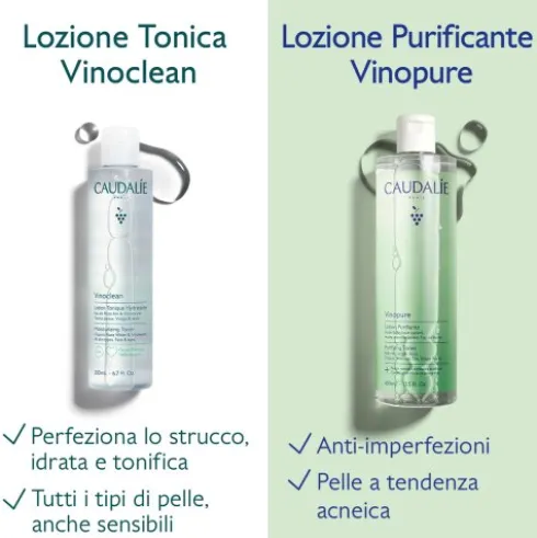 Caudalie Vinopure Lozione Purificante - Adatta per pelle mista e con imperfezioni - 400 ml - Nuovo packaging