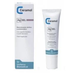 Ceramol AG Gel Ristrutturante Lenitivo Antimicrobico Pelle Sensibile 30ml