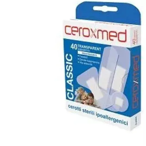 Ceroxmed Classic Cerotti Trasparenti Ipoallergenici Sterili 40 Pezzi