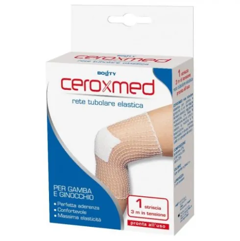 Ceroxmed Rete Tubolare Elastica Gamba Ginocchio Fissa Medicazioni