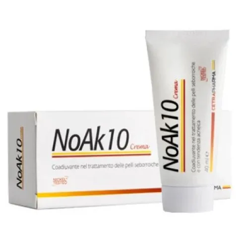 Cetra Pharma NoAk 10 Crema Seboequilibrante per Pelli Acneiche Tubo 40ml