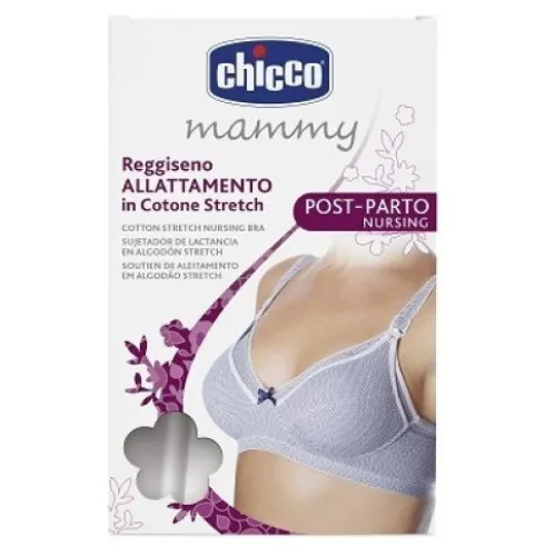 Chicco Mammy Reggiseno Allattamento Cotone Fantasia con Ganci Taglia 5D