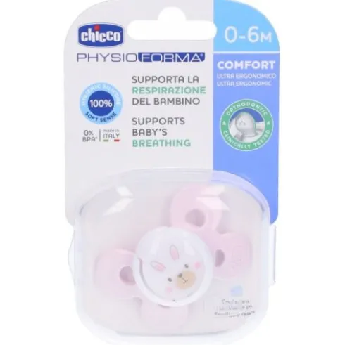 Chicco Physioforma Comfort Ciuccio Silicone Bambina 0-6 Mesi