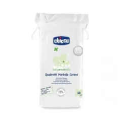 Chicco Quadrotti Morbido Cotone Igiene Bambino 60 Pezzi