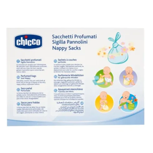 Chicco Sacchetti Profumati Sigilla Pannolini 50 Pezzi
