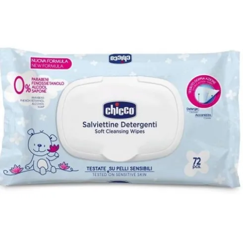 Chicco Salviettine Detergenti per Neonati 72 Pezzi