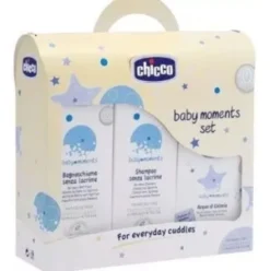 Chicco Set Bagno Baby Moments con Bagnoschiuma, Shampoo e Colonia