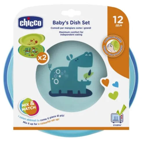 CH Set Piatti Azz/Verde 12m+