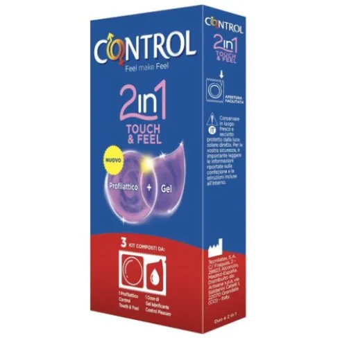 Control 2in1 Touch&Feel Profilattici Lubrificati 3 Pezzi