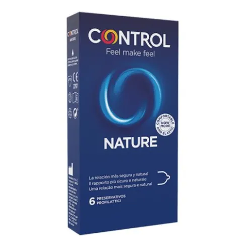 Control Nature 2.0 Preservativi Anatomici in Lattice Naturale Lubrificati 6 Pezzi