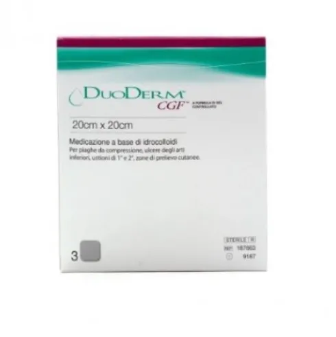 ConvaTec DuoDerm CGF Medicazione Sterile 20x20 cm Per Lesioni - 5 Pezzi