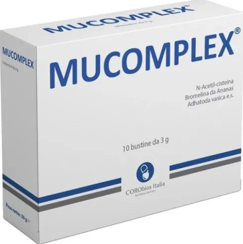 Corobios Italia Mucomplex Integratore per Gola e Bronchi 10 Bustine