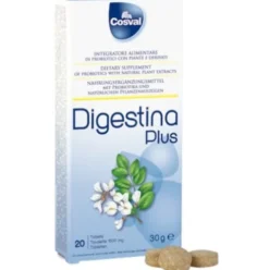 Cosval Digestina Plus Integratore Probiotico per Digestione 20 Tavolette