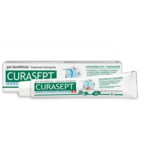 CURASEPT Gel Dentifricio Astringente 0,20% + Hamamelis Virginiana 75 ml