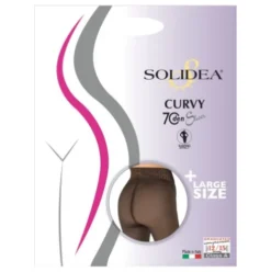 CURVY 70 Sheer Nero 2M-XL