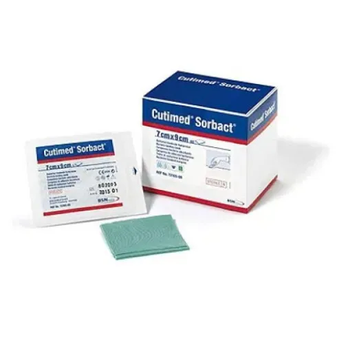 Cutimed Sorbact Medic Garza Assorbente Sterile 7x9cm 5 Pezzi