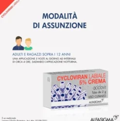 Cycloviran Labiale - Crema per herpes labbra - 2 g 5%