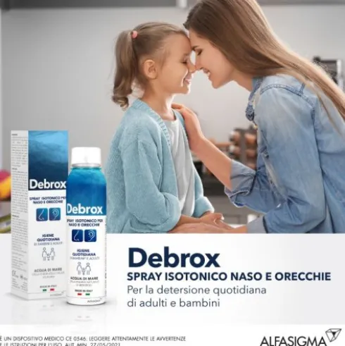 Debrox Spray Naso Orecchie - Spray isotonico per la detersione quotidiana - 125 ml