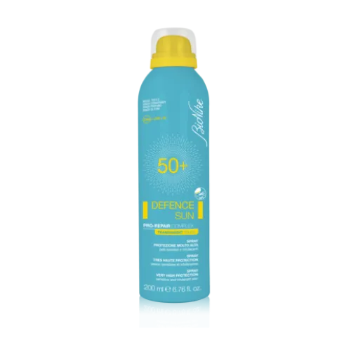 Defence Sun SPF 50+ Spray Solare - Protezione molto alta resistente all'acqua - Trasparent Touch - 200 ml